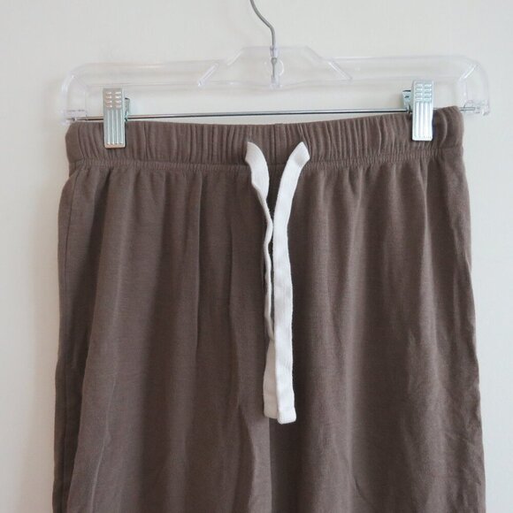 SPLITS59 Brooks Fleece Cropped Flare Pants in Lentil Athleisure Neutral Size XS - Picture 6 of 15